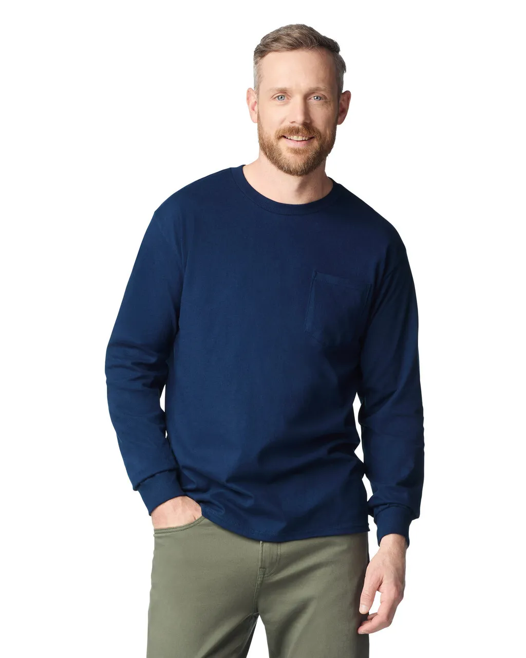 GILDAN（ギルダン） gl2410　6ozポケット付き長袖Ｔシャツ　イメージ