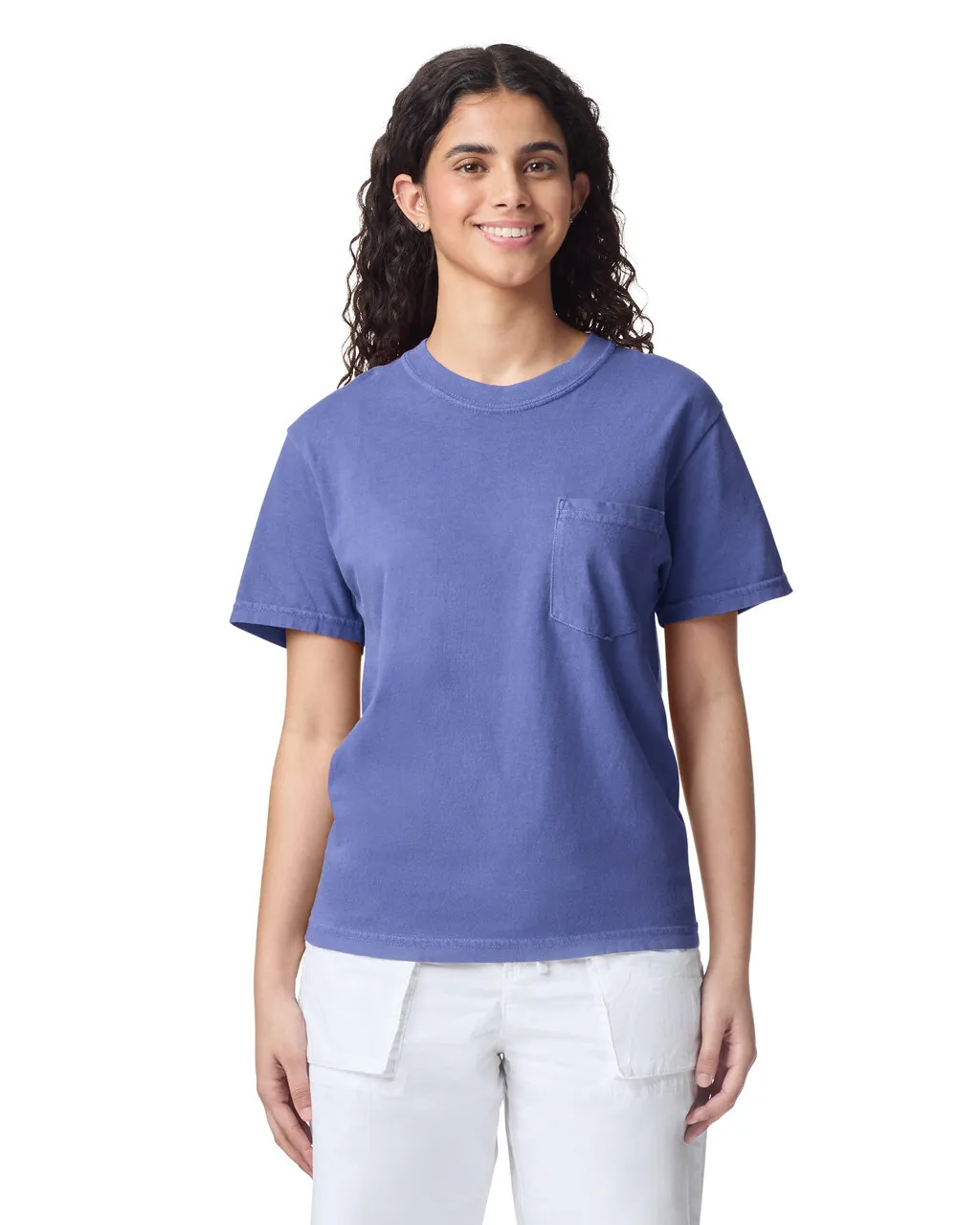 Comfort Colors(コンフォートカラーズ)cc9360 6.1ozガーメントダイ ポケット付きTシャツ(front)